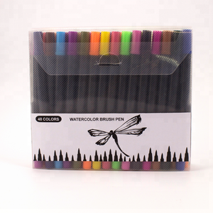 KHY Permanent <strong>Coloured</strong> Soft Flexible 48 Water Color Dual Tip Brush Fineline <strong>Adult</strong> Kid Coloring Book Marker <strong>Pen</strong> - Product Image 5