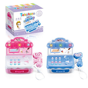 <span class=keywords><strong>Registratore</strong></span> <span class=keywords><strong>di</strong></span> <span class=keywords><strong>Cassa</strong></span> <span class=keywords><strong>Giocattolo</strong></span> Educativo per Bambini, Telefono a Pulsanti con Luci, Multifunzione in Plastica per Neonati e Bambini Piccoli - Product Image 4