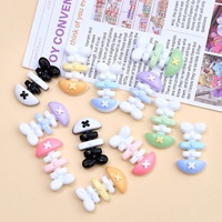 Breloques en résine en forme de poisson de dessin animé, accessoires faits à la main pour la vente en gros, pour la création de pinces à cheveux et boucles de chaussures en colle crème DIY