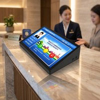 Terminal tactile Android 10,1 pouces pour évaluation de satisfaction client, kiosque d'évaluation, affichage publicitaire et prise de commande