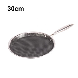 Sartén para Pizza de Acero Inoxidable 304 de Triple Capa, Duradera, Resistente al Agua, Grabada por Ambos Lados, de 30 cm, para Cocinar a Diario - Product Image 6