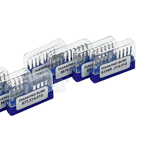 Fraise diamantée <span class=keywords><strong>dentaire</strong></span> FG pour pièce à main haute vitesse, 10 pièces/boîte, types assortis pour la préparation <span class=keywords><strong>dentaire</strong></span> - Product Image 3