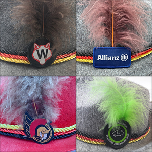 <span class=keywords><strong>Chapeau</strong></span> allemand Oktoberfest <span class=keywords><strong>Chapeau</strong></span> Fedora de festival décoratif à plumes avec étiquette personnalisée <span class=keywords><strong>Chapeau</strong></span> de bière Oktoberfest en feutre de gros - Product Image 5
