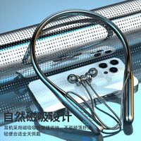 Earbuds TWS XY-090 Hot Ear, Headphone Neckband Klasik, Earphone Nirkabel Sport, Headset dengan Mic
