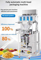 Machine d'emballage de snacks à plusieurs têtes, mini-machine d'emballage, machine d'emballage multifonctionnelle pour produits solides, machine d'emballage de poudre