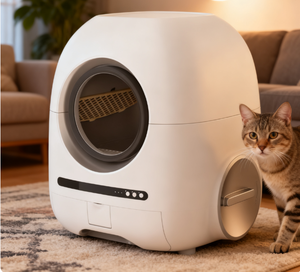 La litière pour <span class=keywords><strong>chat</strong></span> désodorisante intelligente peut s'auto-nettoyer automatiquement et rapidement grâce à une vidéo d'application pour chats - Product Image 1