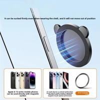 Support magnétique pour téléphone portable avec miroir selfie, outil auxiliaire haute définition pour caméra arrière, miroir de beauté portable