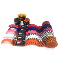 Protège-poignets en coton élastique 3M pour gants de boxe Muay Thai Protecteurs de mains avec logo personnalisé
