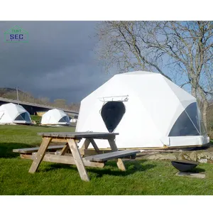 structures waterproof pvc cover metal frame geodesic dome gazebo tent for sale