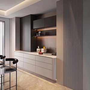 แผงไม้แบบขยายได้ทันสมัยสำหรับห้องนั่งเล่นห้องครัวโรงแรมห้องโถงบ้านบาร์เฟอร์นิเจอร์ที่เก็บของ - Product Image 1