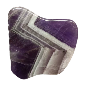 Piedra Gua Sha Facial <span class=keywords><strong>de</strong></span> Amatista Natural, Tabla <span class=keywords><strong>de</strong></span> Cristal para Raspado, Herramienta Guasha para Masaje Facial, Lifting <span class=keywords><strong>de</strong></span> Piel y Drenaje Linfático - Product Image 1