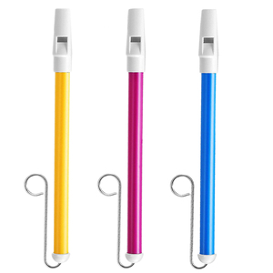Nostálgico de plástico <span class=keywords><strong>para</strong></span> niños, silbato de alta calidad con barra de lazo, Tobogán, flauta, regalo nostálgico, Juguete Musical de Pvc - Product Image 1