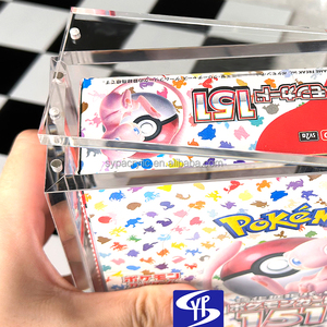 Syp 99% UV bảo vệ từ acrylic hộp hiển thị Pokemon sóng nhiệt Arena Booster box với nam châm mạnh mẽ Top Nắp Acryl trường hợp - Product Image 2