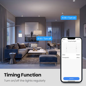Interruptor inteligente de pared <span class=keywords><strong>con</strong></span> Wifi, Panel de <span class=keywords><strong>pantalla</strong></span> táctil de vidrio, 1/2/3 entradas, App Tuya - Product Image 5