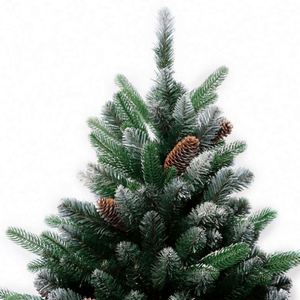 High Quality Eco-Friendly <b>Artificial</b> PVC Mixed Long Leaves Decorated Pinecones Christmas <b>Tree</b> Indoor - Product Image 2