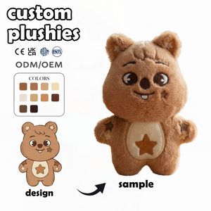 Op maat gemaakte knuffels fabrikant leverancier schattige hoedendrager otter relatiegeschenken stembox knuffel pluche planten op maat gemaakte fidget toy - Product Image 4