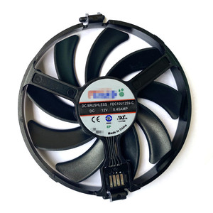 เปลี่ยนพัดลมระบายความร้อน FDC10U12S9-C สำหรับ XFX <span class=keywords><strong>AMD</strong></span> <span class=keywords><strong>Radeon</strong></span> RX 470 480 580 RX580 RX480 <span class=keywords><strong>RX470</strong></span> EDITION RX-480P85EAJ/7การ์ดจอสีแดงเข้ม - Product Image 5