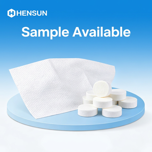 Serviette compressée en viscose 100 % personnalisée hen'sun, séchage rapide, tissée, pour le visage, idéale pour les voyages, lingettes jetables anti-microbien - Product Image 1