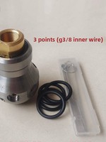 Buse de canon à eau rotative haute pression 0,6 kg pour déboucheur de tuyaux et élimination des taches d'huile en acier inoxydable et céramique