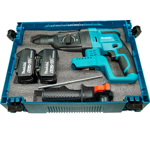 ชุดเครื่องมือ <span class=keywords><strong>Makita</strong></span> <span class=keywords><strong>18V</strong></span> <span class=keywords><strong>Combo</strong></span> Kit DHR242 สว่านโรตารี่ไร้แปรงถ่าน พร้อมแบตเตอรี่ BL1860B 2 ก้อน และกระเป๋าใส่ของแท้ - Product Image 3