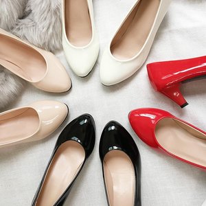 <span class=keywords><strong>Zapatos</strong></span> de tacón bajo de <span class=keywords><strong>charol</strong></span> para primavera y verano, <span class=keywords><strong>zapatos</strong></span> de oficina para <span class=keywords><strong>mujer</strong></span>, <span class=keywords><strong>zapatos</strong></span> de oficina elegantes para <span class=keywords><strong>mujer</strong></span>, trabajo de boca baja profesional para <span class=keywords><strong>mujer</strong></span> - Product Image 2