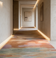 Tapis imprimé en nylon de luxe pour hôtel, moderne, tufté à la main, à poils épais, résistant aux taches, antidérapant, lavable, haute durabilité, adapté aux animaux domestiques