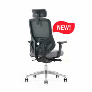 Nórdico de lujo Vip cómoda silla de oficina Foshan muebles mecanismo de inclinación base de rueda reclinable silla de oficina de tela de malla ejecutiva - Product Image 3