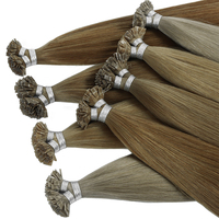 Extensions de cheveux en kératine italienne en gros 2026, pointe plate en K, cheveux humains doublement étirés, extensions de cheveux Remy en kératine