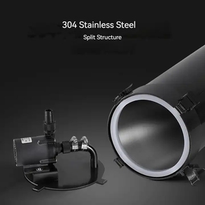블랙 수족관 식물 탱크 여과 스테인리스 스틸 캐니스터 필터 어항용 - Product Image 5