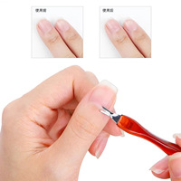 Outils et fournitures de nail art en gros : Repousse-cuticules, grattoir à cuticules, couteau à cuticules pour la réparation des bords des ongles, couteau à cuticules angulaire portable