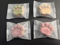 Friandises lyophilisées pour chats à base de viande crue avec poulet, herbe, citrouille et patate douce pour la santé gastro-intestinale - Emballage individuel