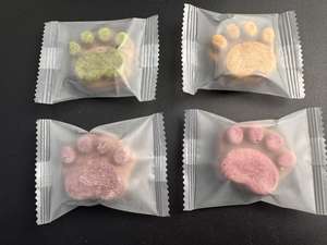 Friandises lyophilisées pour chats à base <span class=keywords><strong>de</strong></span> viande crue avec poulet, herbe, citrouille et patate douce pour la santé gastro-intestinale - Emballage individuel - Product Image 2