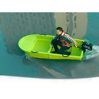Bateau de pêche pliable stable en LLDPE de 2,2 mètres pour l'aquaculture et les sports nautiques, capacité de 2 personnes