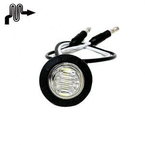 Luci di ingombro laterali a Led rotonde da <span class=keywords><strong>3</strong></span>/<span class=keywords><strong>4</strong></span> pollici da 0.75 pollici ambra 12V ABS piccola luce a Led per auto Bus camion rimorchio auto Suv MACON - Product Image 4