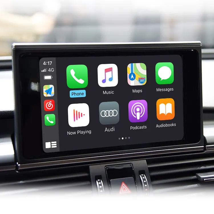 Kablosuz Apple Carplay Audi A1 A3 A4 A5 A6 A7 A8 Q2 Q3 Q5 Q7 akıllı kutu GPS Navigator iOS 13 Airplay