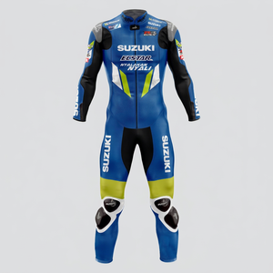 Zuzuki Joan Mir รถจักรยานยนต์หนังแท้เกรดสูง1ชิ้น jumpsuit TRACK/ขี่จักรยาน cowhid/kangaroo motocp traje CE - Product Image 1