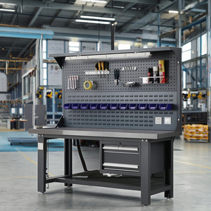 Công nghiệp-lớp Heavy Duty thép không gỉ hội thảo bàn làm việc tùy chỉnh OEM nhà để xe bàn làm việc cho sử dụng nhà công cụ Tủ lưu trữ - Product Image 2