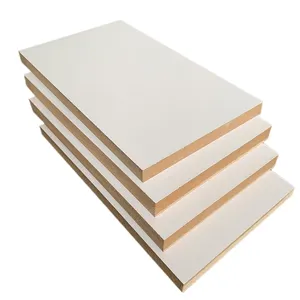 Arserwood ATI Brand White Melamine Faced 4x8 melamine paper laminated Mdf 15mm white mdf For Furniture MDF Board