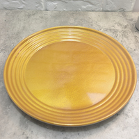 Assiettes en mélamine dorées pour les fêtes, les restaurants, les repas décontractés, assiettes en plastique dorées argentées en mélamine, service de table en mélamine A5