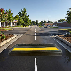 Hoge Kwaliteit 100Cm Geel Zwart Plastic Rubber Stopper Parkeerplaats Protector Rijbaan Stoepranden Parking Meta MR-WSR100D - Product Image 5