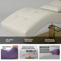 Ensemble de mobilier de cosmétologie de luxe Madamcenter, fauteuil moderne, lit d'extension, chaise, spa pour les cils et les sourcils, soin du visage, comprend un massage