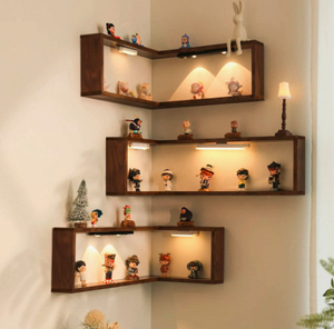 Étagère murale décorative industrielle d'organisation et de rangement en zigzag, décoration de ferme - Product Image 2