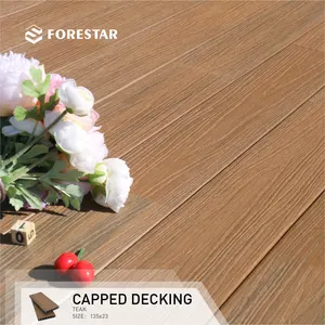 Forestar 100% Eco Friendly New Design Style 135*23mm Wood Plastic Composite Decking WPC Flooring Outdoor WPC Decking Boards