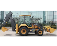 Rétrocaveuse sur roues XC8-S2570 avec multiples accessoires et options d'émissions variées pour la construction paysagère et les petits travaux de carrière