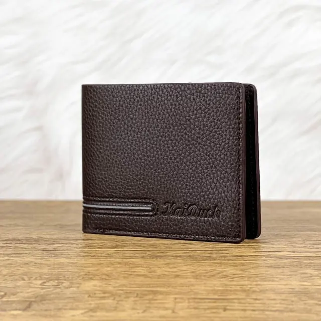 Kaiduch Hot sale 2022 Newest classic men wallet zipper inside pu leather males card holder wallet short slim money purse men