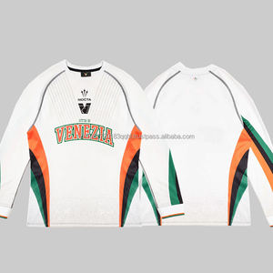 Camiseta de Fútbol Personalizada con Logotipo, Manga Corta, Transpirable, de Secado Rápido, Otoño Invierno 2026, Estilo Retro, Gruesa, Combinable con Todo - Product Image 5