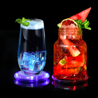 Sous-verre intelligent LED avec minuteur pour boissons, 4 LED de rappel, logo personnalisé, sous-verres pour bureau, maison, hôpital, cadeau promotionnel
