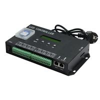 Contrôleur de pixels LED H807SA 8 ports Artnet DMX vers SPI, prend en charge la carte SD, console DMX512, contrôleur de pixels LED