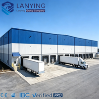 Bâtiment d'entrepôt en structure acier sur mesure pour l'industrie et le stockage commercial, usage industriel et commercial