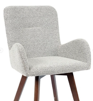 Échantillon Gratuit - Chaise de Restaurant Moderne en Gros - Fauteuil Nordique en Velours - Mobilier de Salle à Manger - Chaise de Salle à Manger en Tissu Capitonnée avec Pieds en Métal